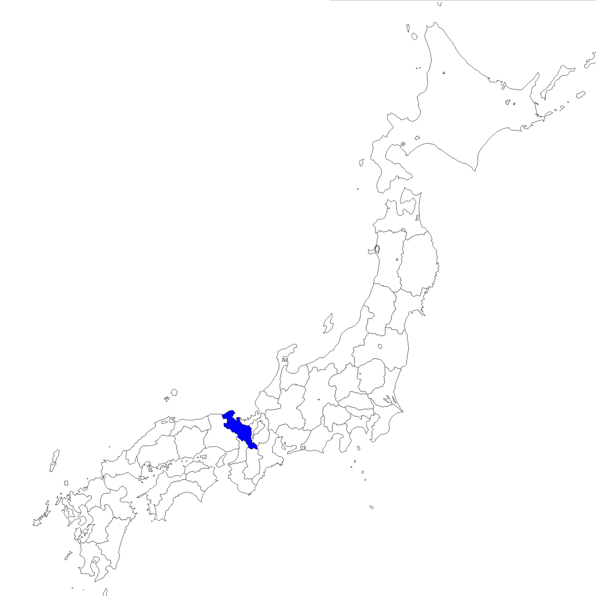 無料の日本地図イラスト集 京都府 日本地図内の位置