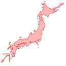 無料の日本地図イラスト ピンク